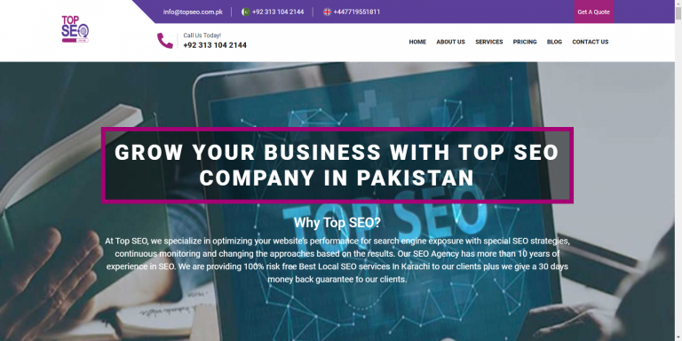 best seo companies in pakistan